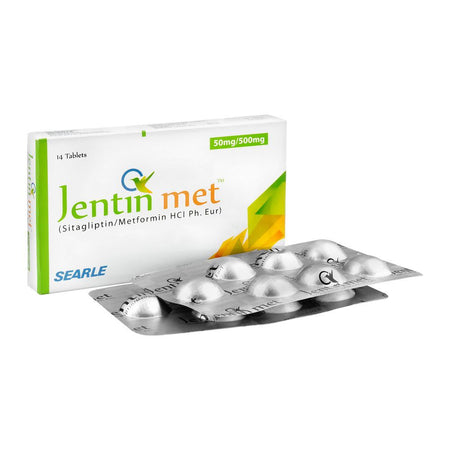 Searle Jentin Met Tablet, 50mg/500mg, 14-Pack - Main Image