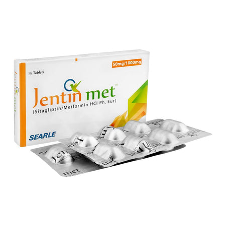 Searle Jentin Met Tablet, 50mg/1000mg, 14-Pack - Main Image