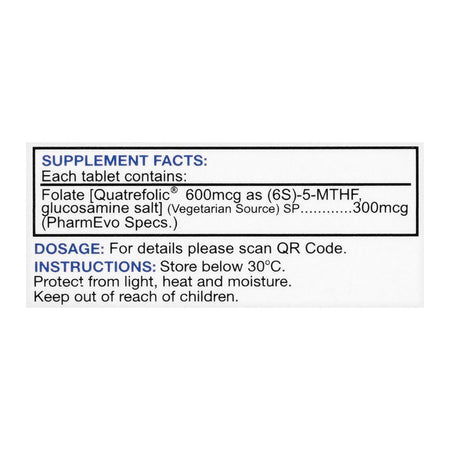 PharmEvo Ad Folic Tablet, 300mcg, 30-Pack - Image 2