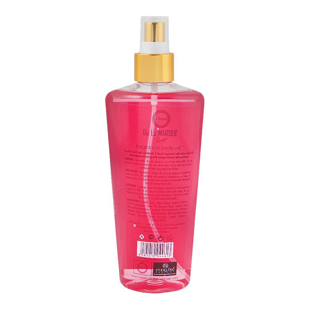 Armaf De La Marque Rouge Fragrance Body Mist, For Women, 250ml - Image 2