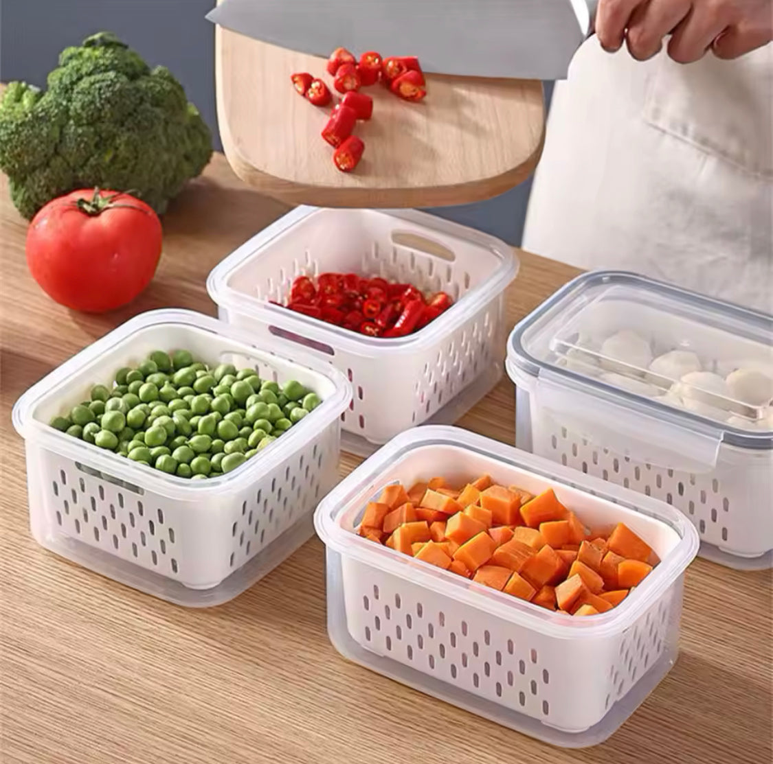 3Pcs Food Storage Containers with Lids - image 4