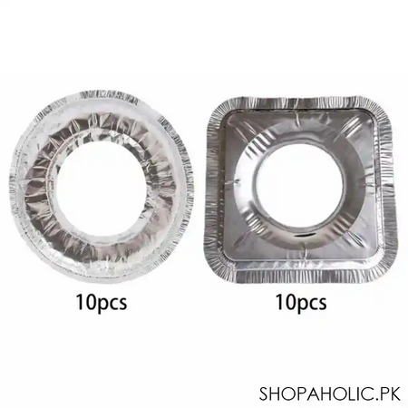 10pcs aluminium stove disposable cover image5