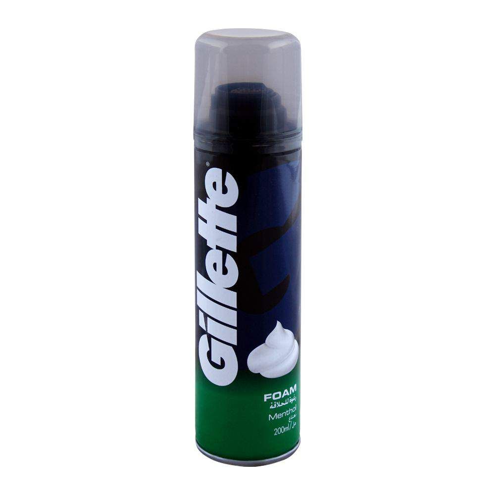 Gillette Menthol Shaving Foam 200ml - Main Image