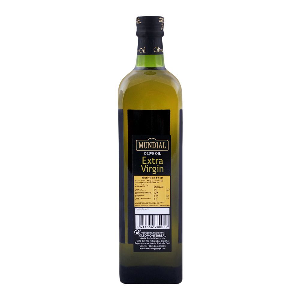 Mundial Extra Virgin Olive Oil 1000ml Bottle - Image 2
