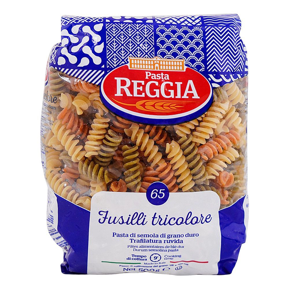 Reggia Fusilli Tricolore Pasta, 500g - Main Image