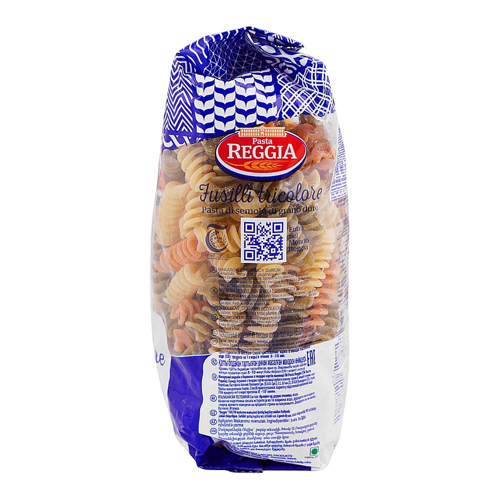 Reggia Fusilli Tricolore Pasta, 500g - Image 3