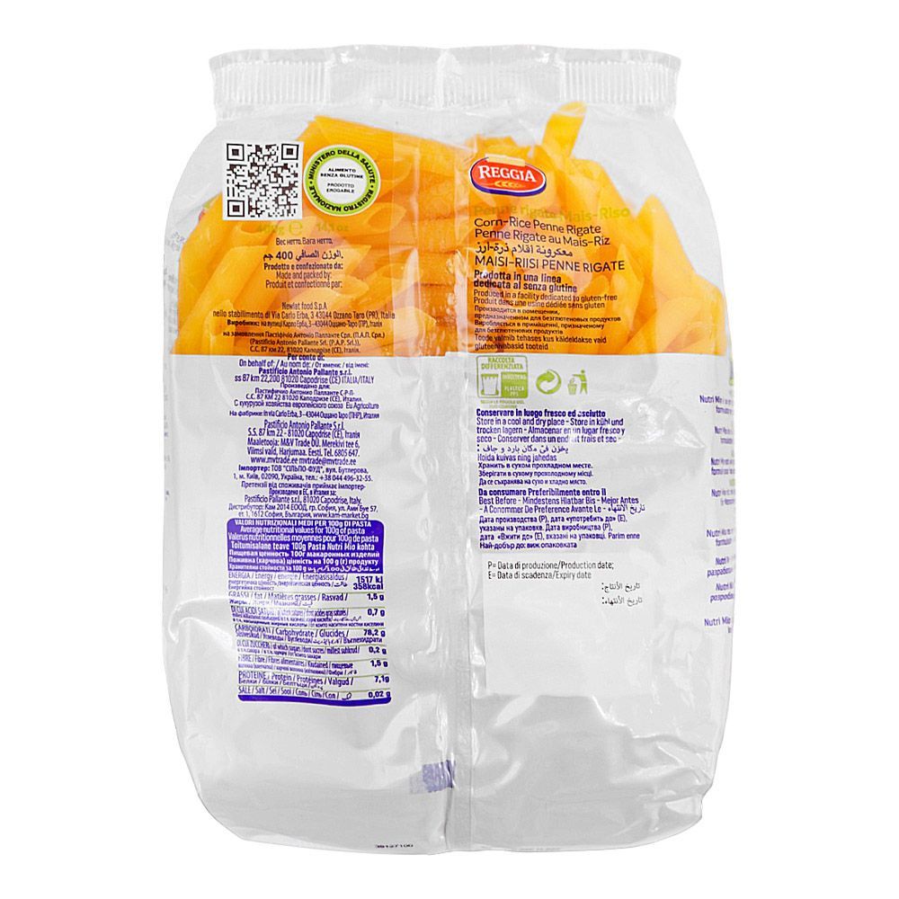 Reggia Nutri Mio Penne Rigate, 400g - Image 2