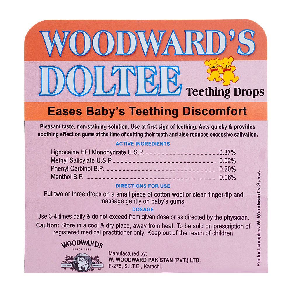 Woodward's Doltee Teeting Drops, 10ml - Image 2