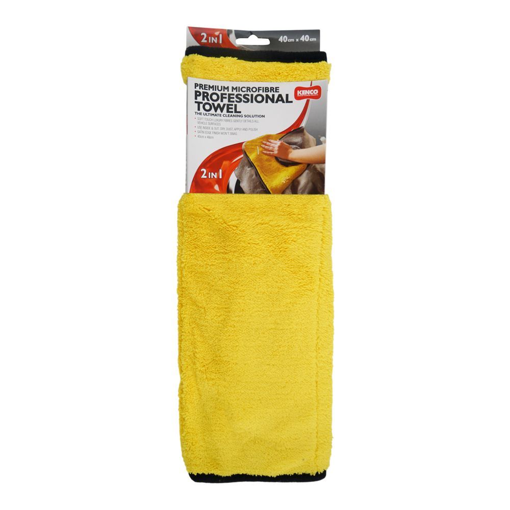 Kenco Premium 2-In-1 Microfibre Luxury Towel, 15.7 X 15.7 Inches - Main Image