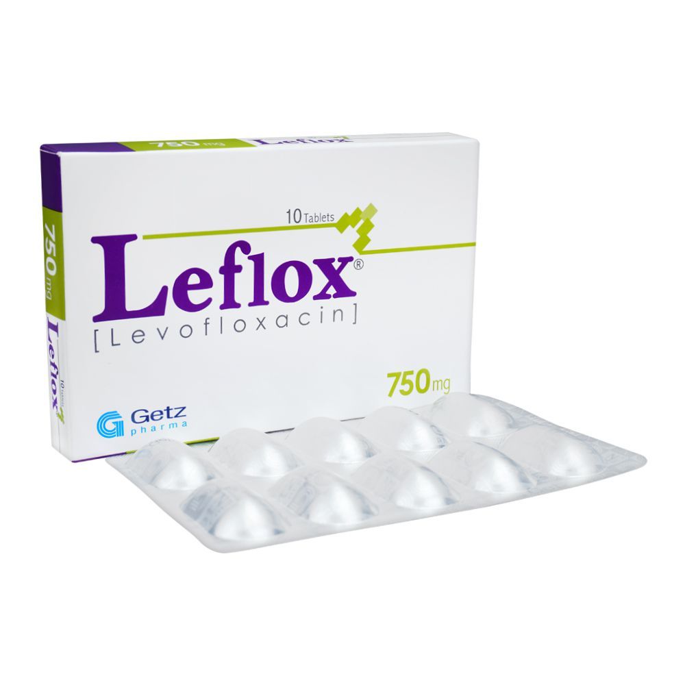 Getz Pharma Leflox Tablet, 750mg, 10 Tablets - Main Image