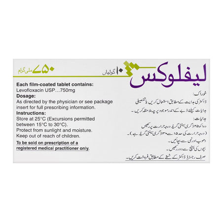 Getz Pharma Leflox Tablet, 750mg, 10 Tablets - Image 4