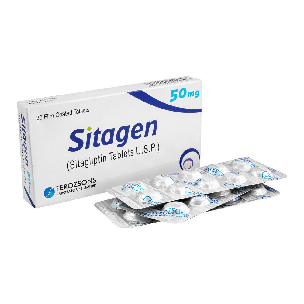 Ferozsons Laboratories Sitagen Tablet, 50mg, 30-Pack - Main Image