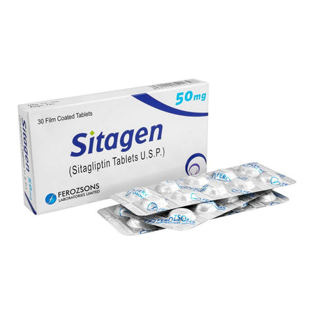 Ferozsons Laboratories Sitagen Tablet, 50mg, 30-Pack - Main Image