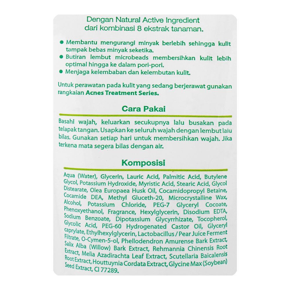 Acnes Oil Control Face Wash, Sebum Control & Acne Prevention, For Oily & Combination Skin, 100ml - Image 3