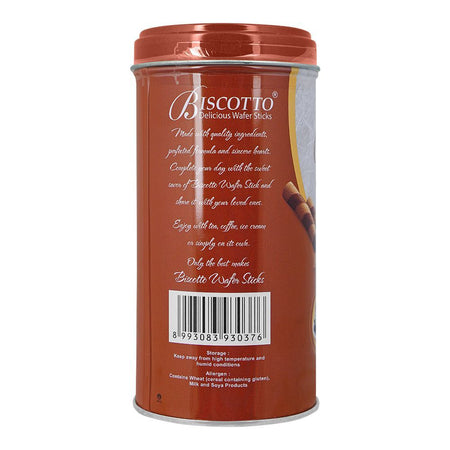 Biscotto Delicious Wafer Stick Tin, Cappuccino Rolled Wafer With Smooth Delicious Filling, 125g - Image 2