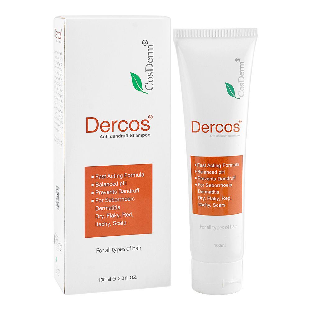 CosDerm Dercos Anti Dandruff Shampoo, For All Types Of Hair, 130ml - Main Image