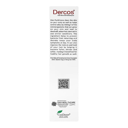 CosDerm Dercos Anti Dandruff Shampoo, For All Types Of Hair, 130ml - Image 2