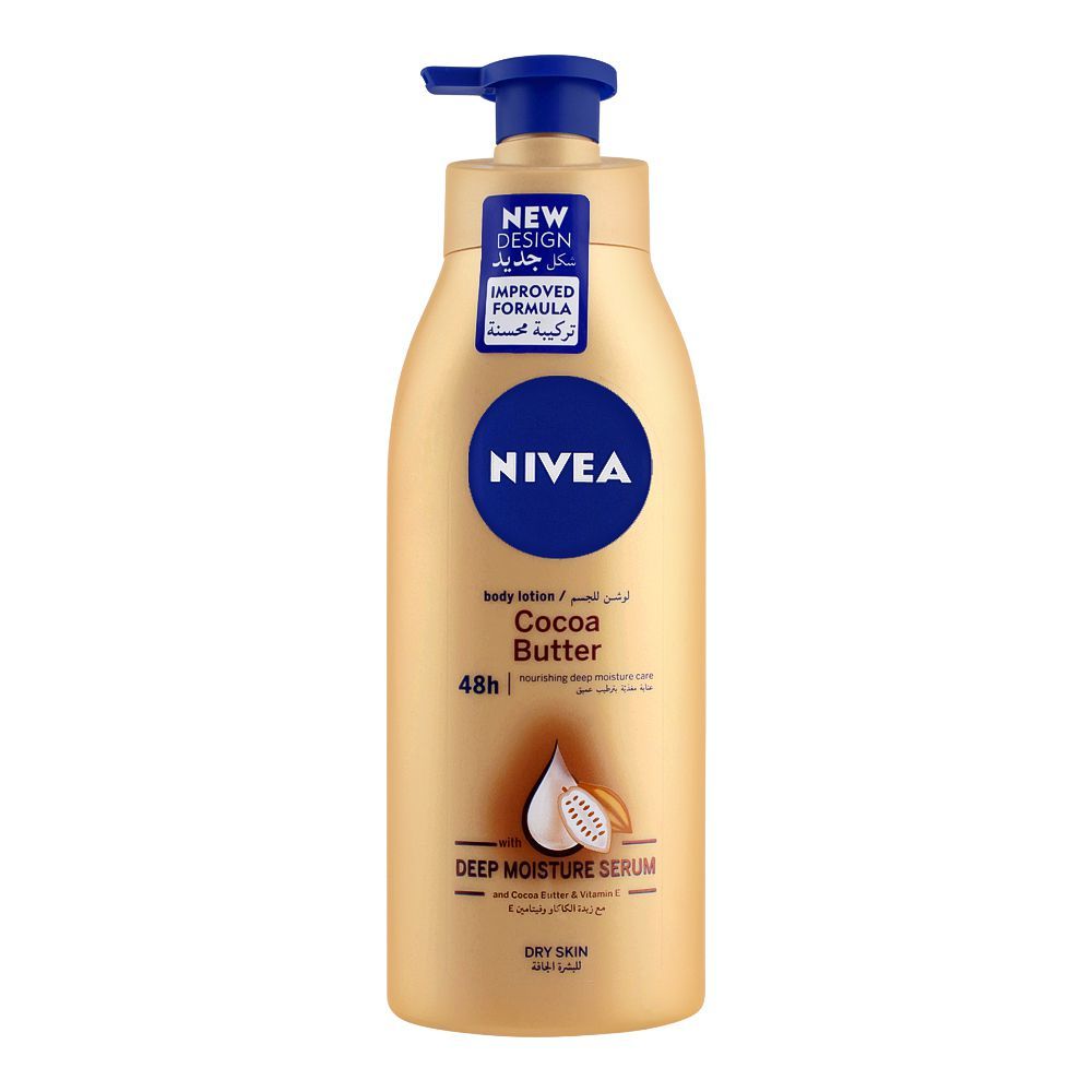 Nivea Cocoa Butter Dry Skin Body Lotion, With Deep Moisture Serum, 400ml - Main Image
