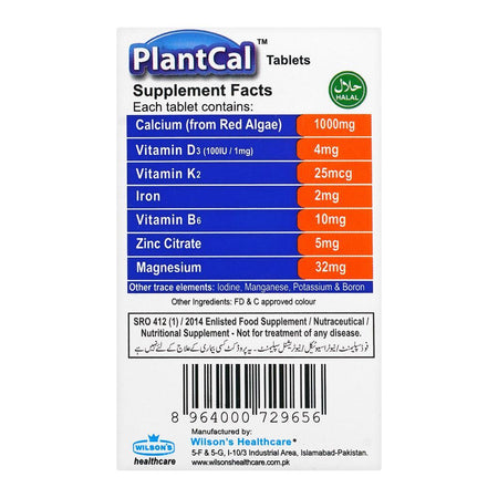 Wilson's Healthcare Plantcal Tablet, 30-Pack - Image 2