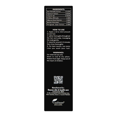 Cosderm Haircos Anti Hair Loss Shampoo, For All Hair Types, 150ml - Image 2