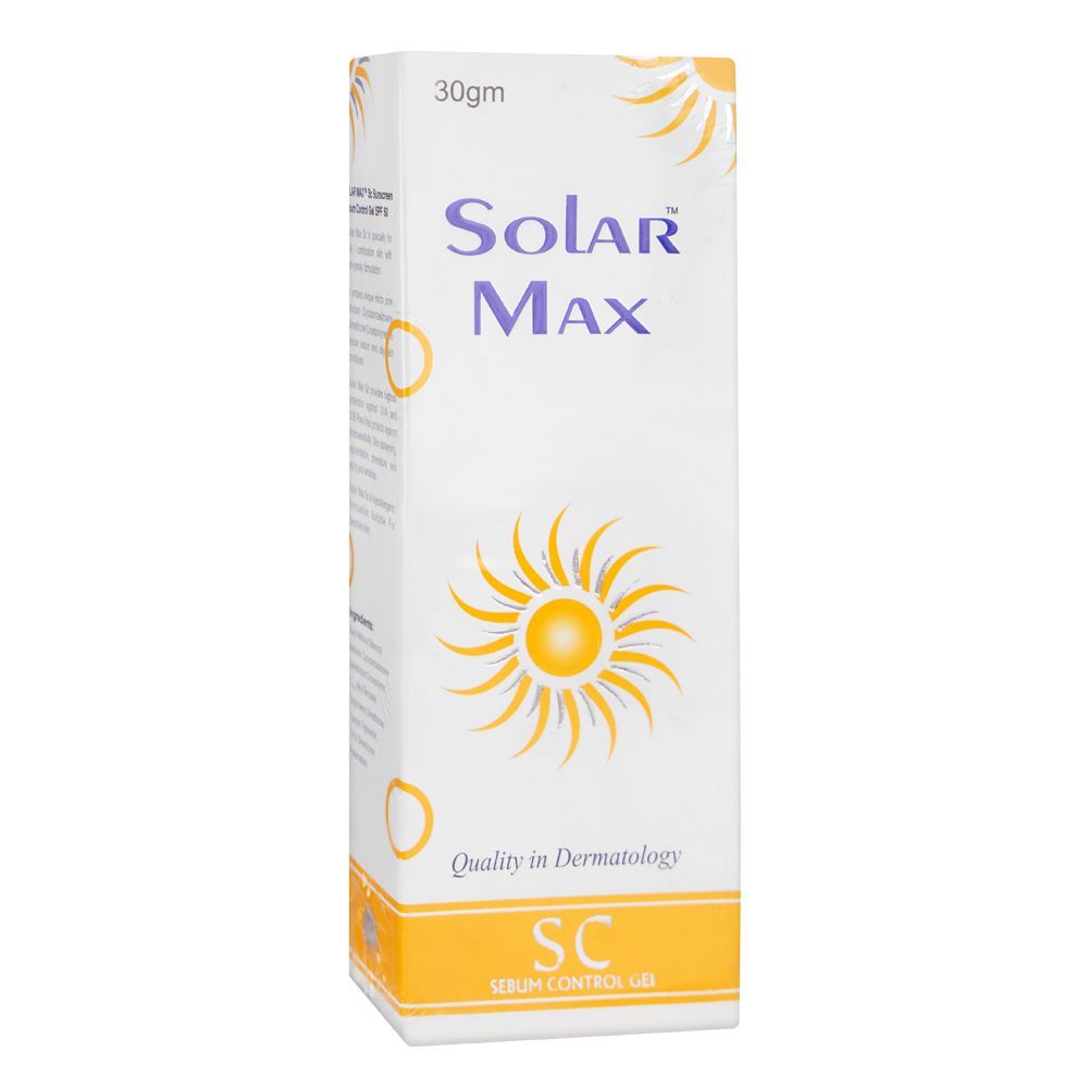 Solar Max Sunscreen Sebum Control Gel, SPF-50, 30g - Main Image