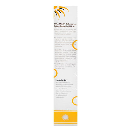 Solar Max Sunscreen Sebum Control Gel, SPF-50, 30g - Image 3