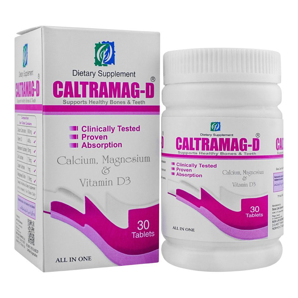 AIE Global Healthcare Caltramag-D Tablet, 30-Pack - Main Image