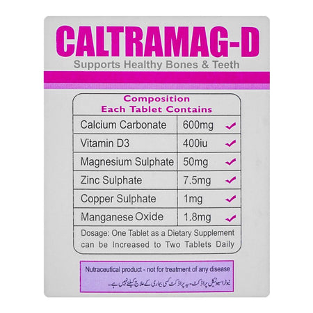 AIE Global Healthcare Caltramag-D Tablet, 30-Pack - Image 3