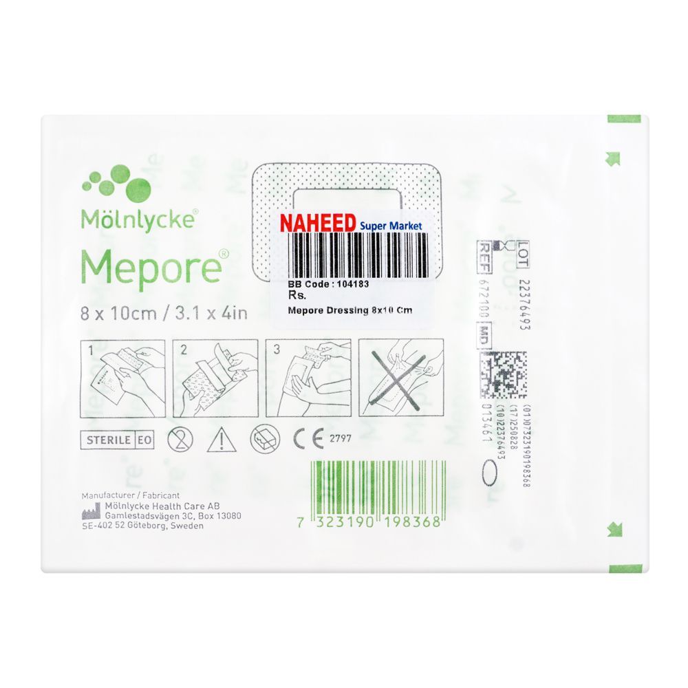 Mepore Dressing Bandage, 8 x 10cm - Main Image
