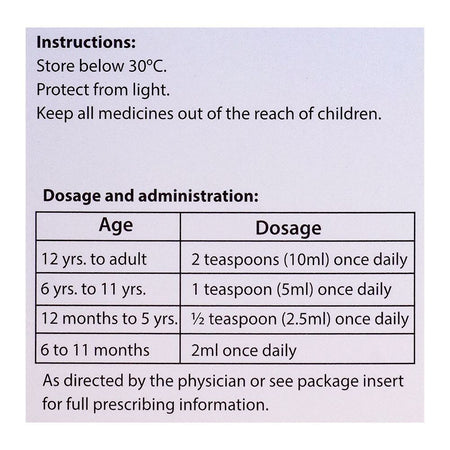 High-Q Pharmaceuticals Jardin-D Syrup, 120ml - Image 3