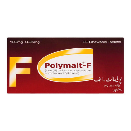 High-Q Pharmaceuticals Polymalt-F Tablet, 100mg+0.35mg, 30-Pack - Image 2