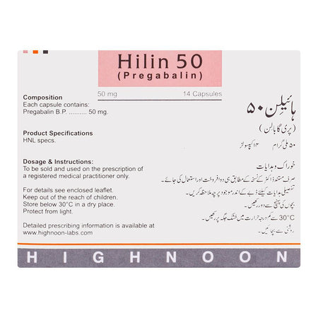 Highnoon Laboratories Hilin Capsule, 50mg, 14-Pack - Image 2