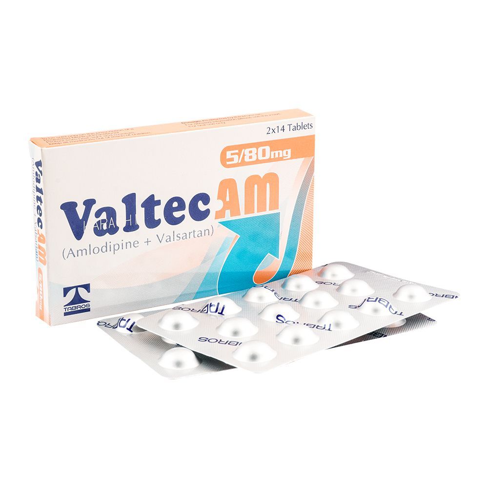 Tabros Pharma Valtec-AM Tablet, 5/80mg, 28-Pack - Main Image