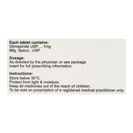High-Q Pharmaceuticals Zeenaryl Tablet, 1mg, 20-Pack - Image 3