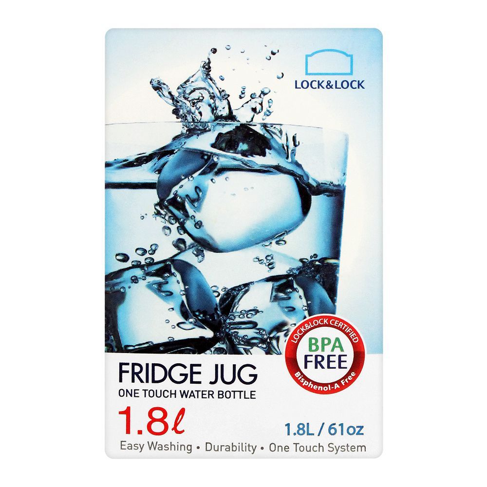 Lock & Lock One Touch Fridge Jug, 1.8L, LLHAP719 - Image 3