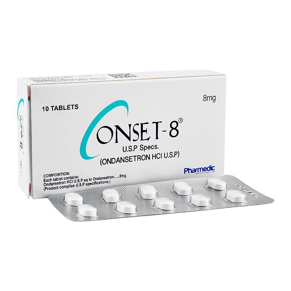 Pharmedic Pharmaceuticals Onset-8 Tablet, 8mg, 10-Pack - Main Image