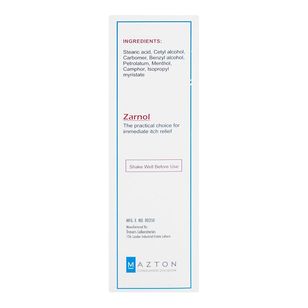 Zarnol Anti-Itch Lotion, 100ml - Image 3