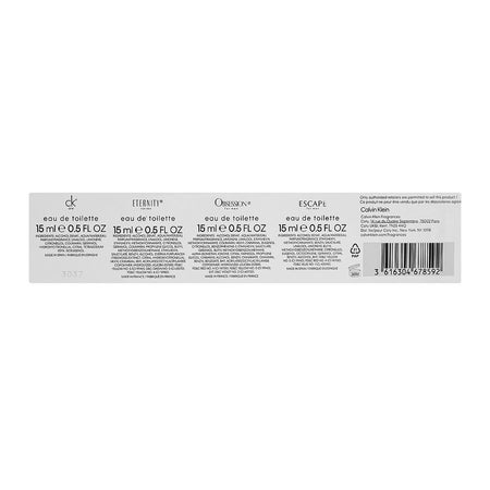 Calvin Klein Mini Gift Set For Men, (Eternity, Obsession, Ck One, Escape) 15ml Each, 4-Pack - Image 3