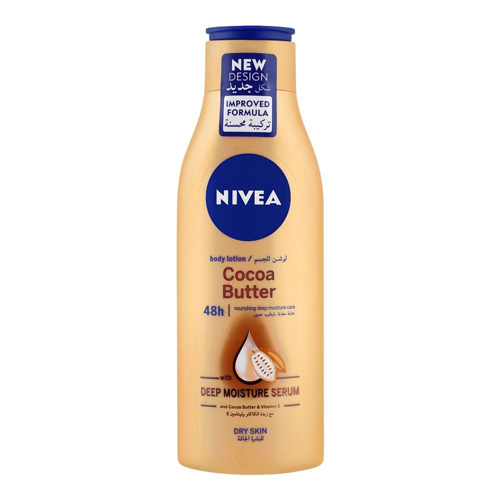 Nivea Cocoa Butter Dry Skin Body Lotion, With Deep Moisture Serum, 250ml - Main Image