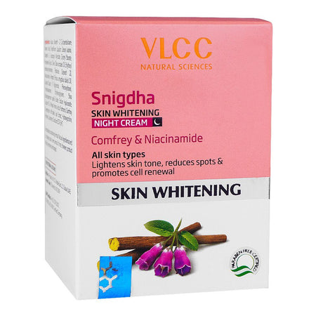 VLCC Natural Sciences Snigdha Skin Whitening Night Cream, For All Skin Types, Niacinamide, 50g - Main Image