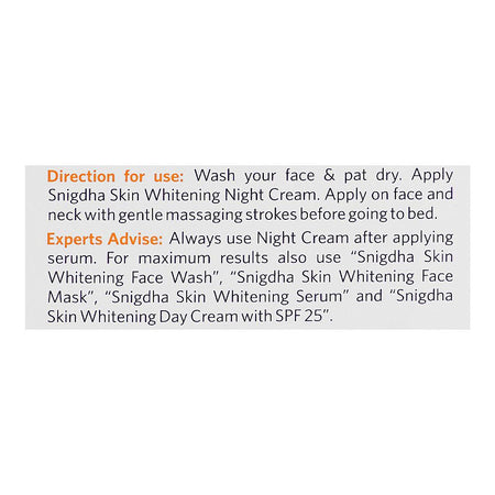 VLCC Natural Sciences Snigdha Skin Whitening Night Cream, For All Skin Types, Niacinamide, 50g - Image 5