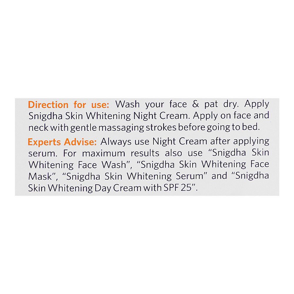 VLCC Natural Sciences Snigdha Skin Whitening Night Cream, For All Skin Types, Niacinamide, 50g - Image 5