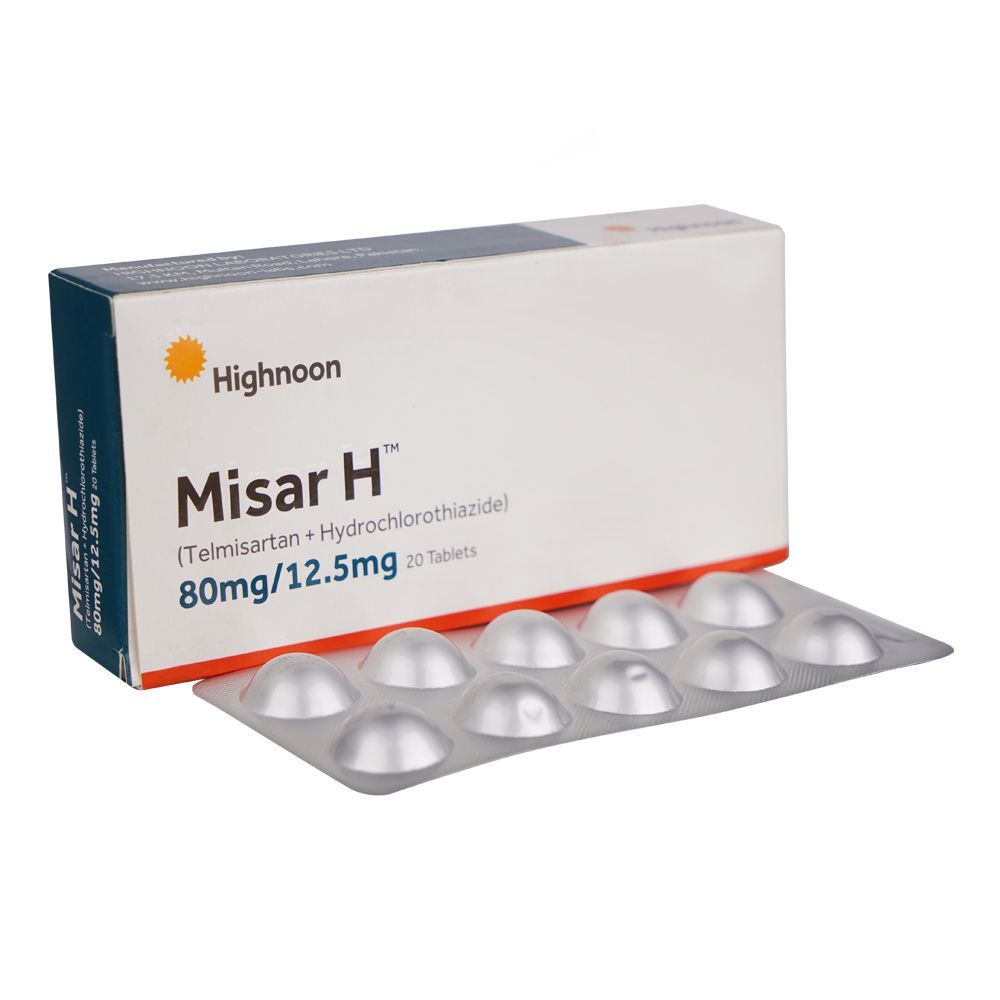 Misar H Tablets, 80/12.5mg - Main Image