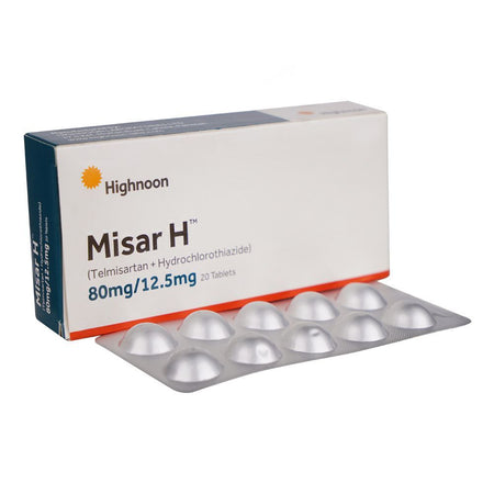 Misar H Tablets, 80/12.5mg - Main Image