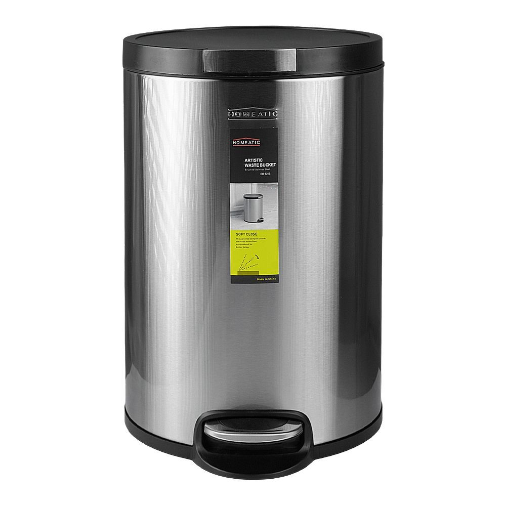 Homeatic Pedal Bin Steel, 20 Liters, Ek-9225-20 - Main Image
