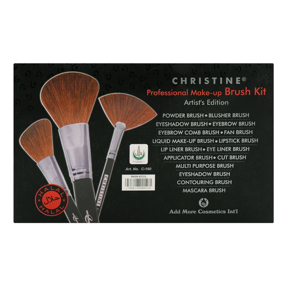 Christine Professional Pro-Tec Makeup Brush Kits, 23-Pack - Image 3