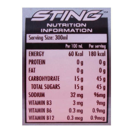 Sting Berry Blast Energy Drink 300ml - Image 2