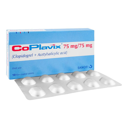 Co-Plavix Tablet, 75mg/75mg, 10-Pack - Main Image