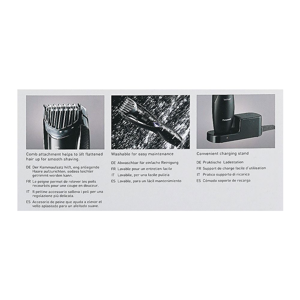 Panasonic Wet/Dry Rechargeable Beard Trimmer, ER-GB37-K - Image 5