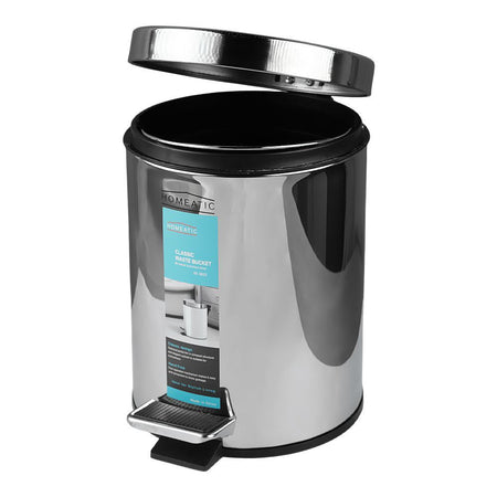 Homeatic Waste Bin Steel, 5 Liters, Ek-9625-5 - Image 4